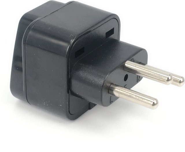 Bolantedz Universal Reiseadapter Konverter für UK, US, EU zu Schweiz (Schweizer Steckdose) in Schwarz oder Weiß - Bild 1