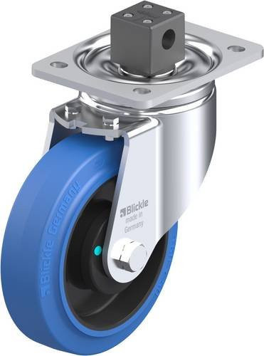 Blickle Lenkrolle mit Feststeller 851830 LH-POEV 160KAD-CS13-SB, Rad-Durchmesser: 160 mm, Tragfähigkeit: 400 kg, Farbe: Blau/Schwarz - Bild 1