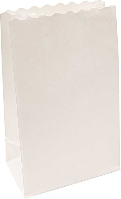 Rico Design Lichttüten weiß, 5 Stück, B/T/H: 19 x 11 x 7 cm - Bild 1