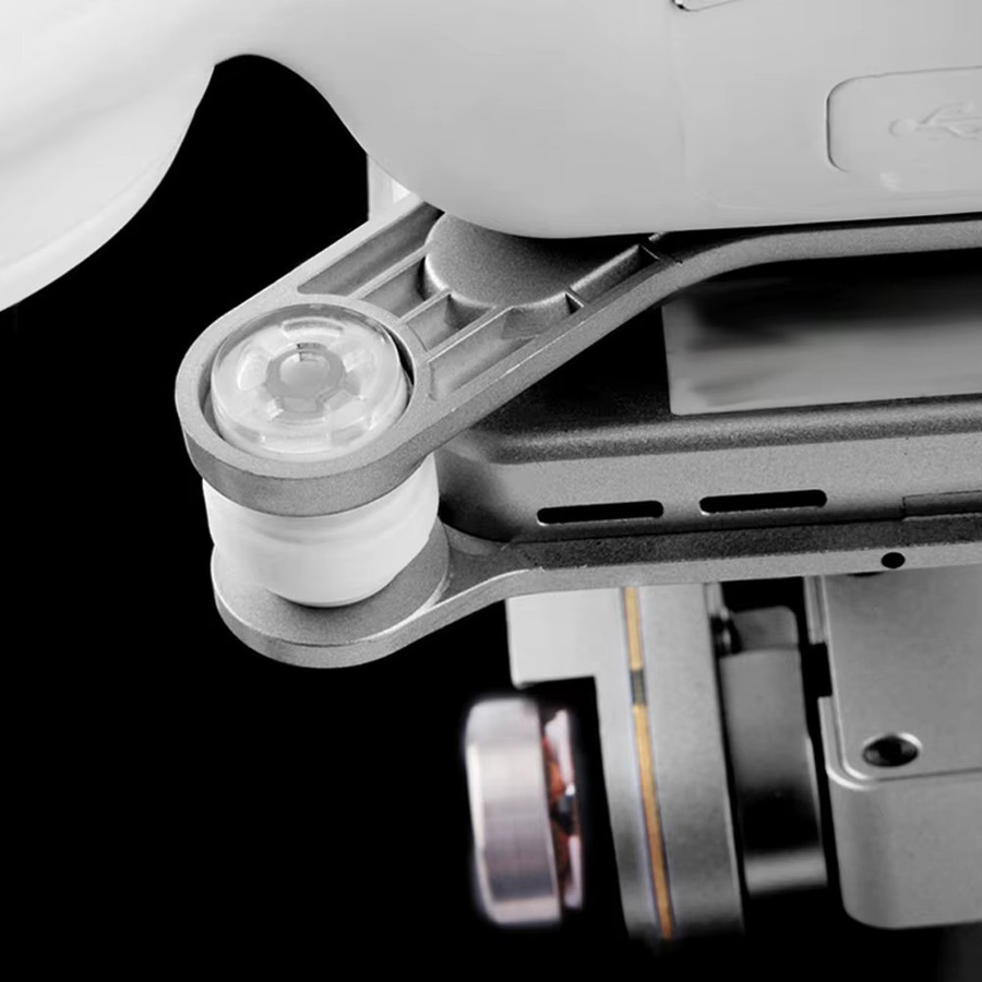 12-teiliges Gimbal Stoßdämpfungs-Set mit Gummi-Bällen und Schnallen-Pins für DJI Phantom 3 Pro 2 Vision in Weiß - Bild 4