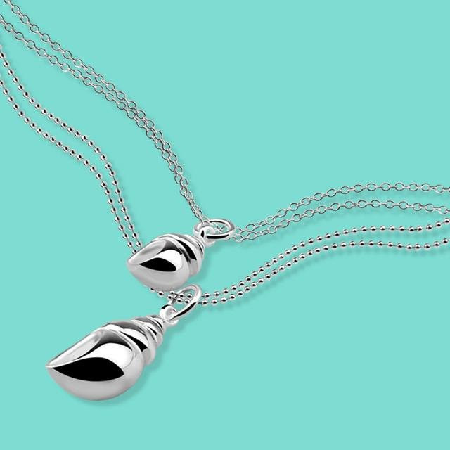 Wucifang Jewelry Halskette, 925 Silber, Delfin Anhänger, Damen, 50 cm - Bild 1