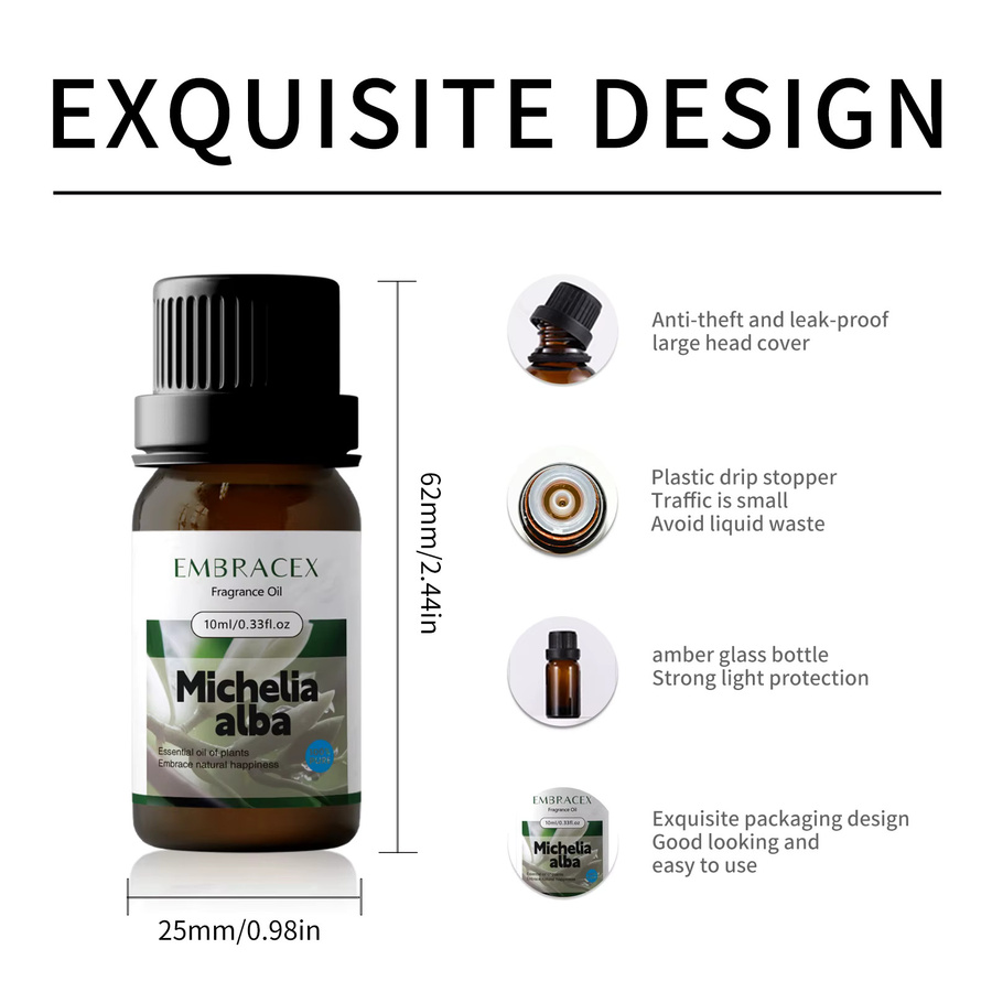 Embracex Michelia Alba Ätherisches Öl, 10 ml, Unisex - Bild 3