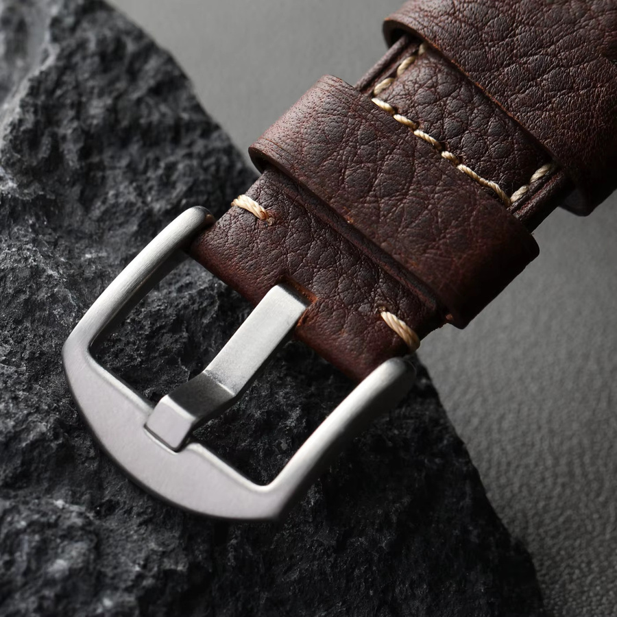 Raystray Uhrenarmband Rindsleder, braungrau, Herren - Bild 2