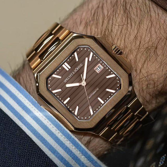 Specht & Söhne Armbanduhr, Automatik, Roségold, Edelstahl, 41 mm, Herren - Bild 1