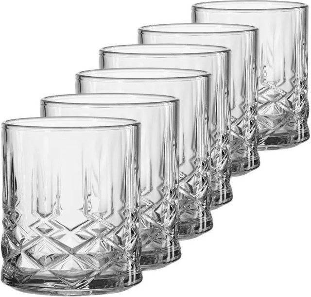 Ritzenhoff & Breker Capri Whiskybecher-Set, 6er Set Tumbler aus Glas, transparent, 350 ml - Bild 1