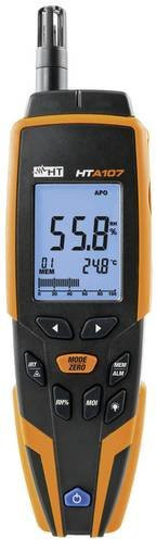 HT Instruments HTA107 Luftfeuchtemessgerät Hygrometer in Schwarz mit Messbereich 0 % bis 100 % rF - Bild 1