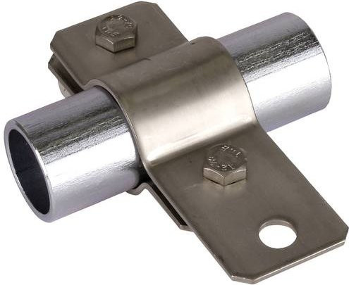 DEHN Erdungsrohrschelle aus Edelstahl in Silber - Bild 1
