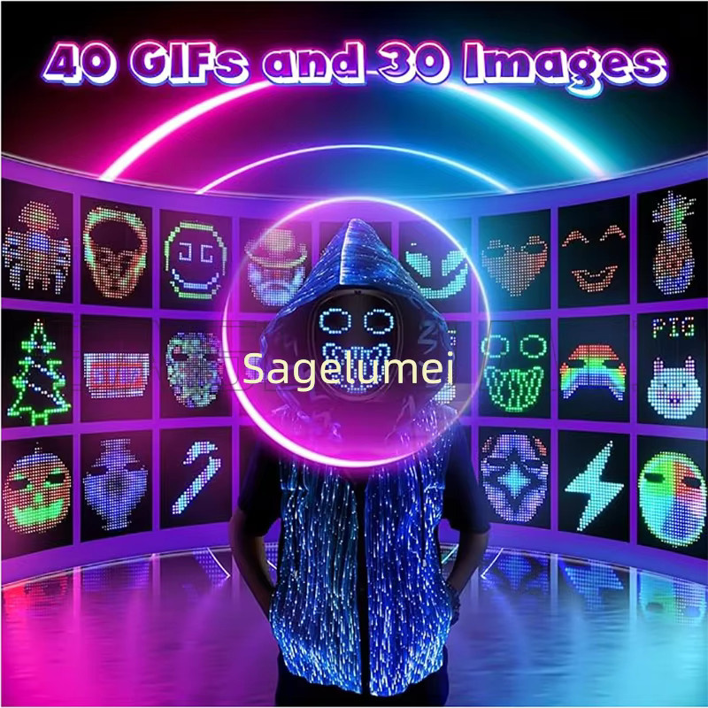 SAGE LU MEI LED-Maske mit Gestenerkennung, leuchtende Kindermaske - Bild 2