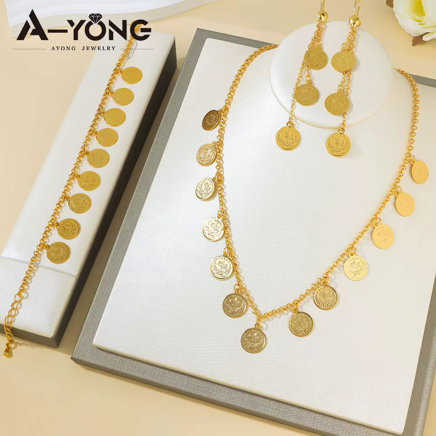 A-YONG AYONG JEWELRY Schmuck-Set, Gold, Damen - Bild 3
