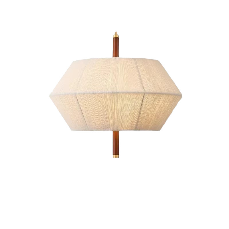 LINCCW LED Retro Pendelleuchte mit Baumwollfaden und Holzdetails für Wohnzimmer, Esszimmer oder Schlafzimmer - Bild 3