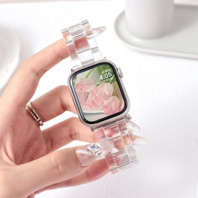 Armband für Apple Watch, beige, Kunststoff, Damen - Bild 1