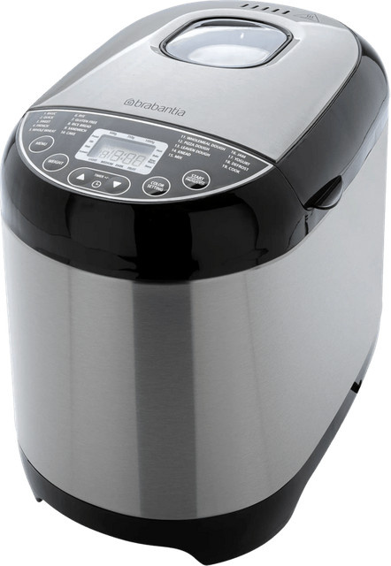 Brabantia Brotbackautomat BBEK1114 aus Edelstahl in Silber mit Timer und Warmhaltefunktion - Bild 1