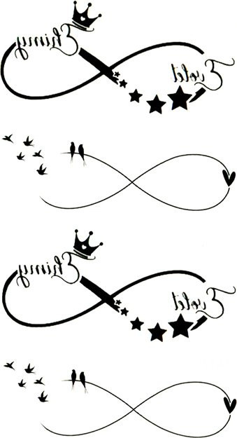 luyouba Temporäre Tattoo Aufkleber, Unisex, Wasserfest - Bild 1