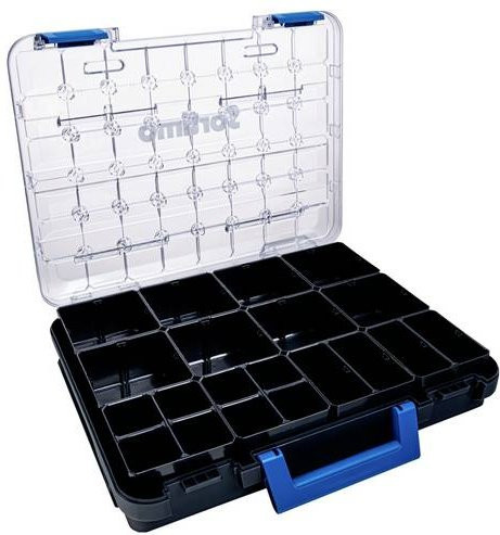 Sortimo T-BOXX 320 Transportkoffer mit Einsätzen, Schwarz, B: 44,4 cm, H: 8,1 cm, T: 35,8 cm - Bild 1