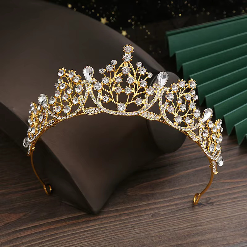 LOVE&NAME Tiara-Krone, Kristall, Vintage, Unisex - Bild 2