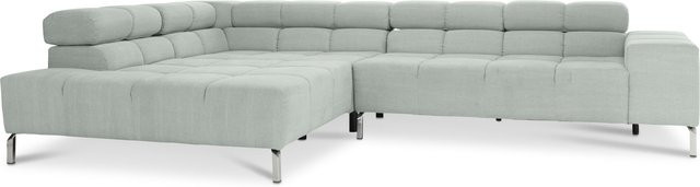 Polsterecke CATELYN 2.0 LOFT in Eucalyptus mit Stoffbezug und Armlehnen, L-Form, B: 213 cm, T: 150 cm, H: 43 cm - Bild 1