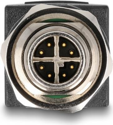 Delock Netzwerkadapter M12 auf RJ45 Ethernet LAN Schwarz - Bild 2