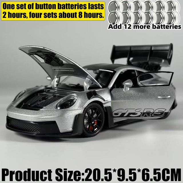 Linyi toy car Porsche 911 GT3 RS 992 Generation, Modellauto, 1:24, Metall, ab 14 Jahren - Bild 1