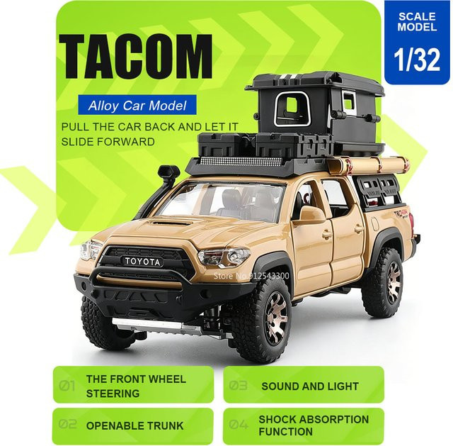 RMZ city Tacom Hammer H2 Automodell, 1:32 Maßstab, mit Licht und Sound, mit öffnenden Türen, Rückziehfunktion, Gummireifen - Bild 1