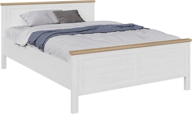Mömax Bett Korsika in Eiche und Pinie mit skandinavischem Design, B/T/H: 140 x 200 x 90 cm - Bild 1