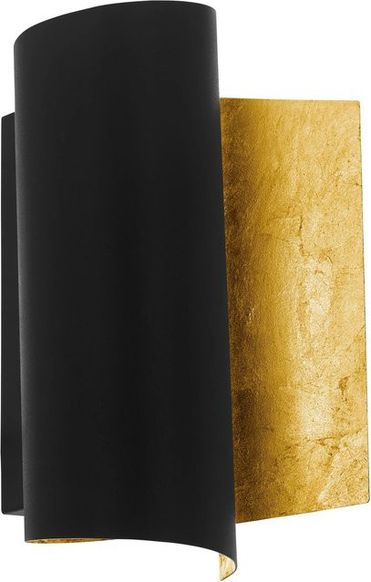 Eglo Wandlampe Flicetto modern 1-flammig in Schwarz-Gold mit E27 Fassung - Bild 1