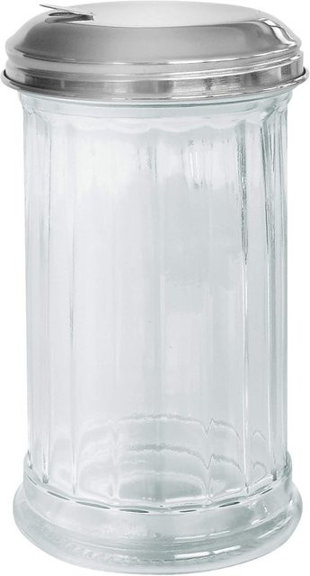 Fackelmann Zuckerstreuer aus Glas mit Edelstahl, transparent - Bild 1