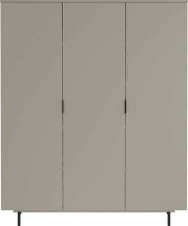 Germania Kleiderschrank GW-Tomino in Steingrau mit gedämpften Türen und Kleiderstange, B/H/T: 158 x 190 x 54 cm