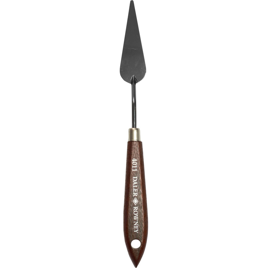 Daler-Rowney Malmesser Spitz mit Holzgriff und Messerklinge in Silber und Braun, 9 cm, FSC-zertifiziert - Bild 2
