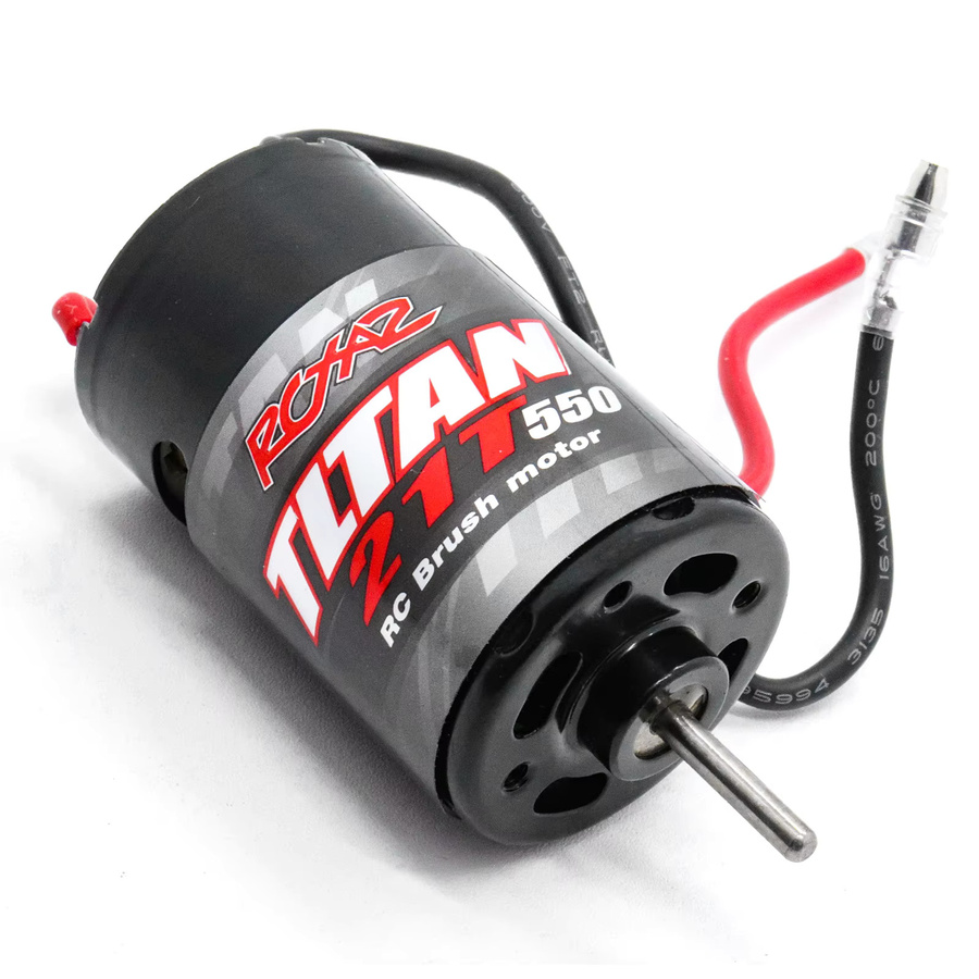 RCXAZ RC 550 Bürstenmotor 10T-55T 320A Hochspannungs-Bürsten-Regler, Metall, Schwarz - Bild 6