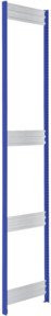 Bito Fachbodenregal-Stützrahmen-Set PA-Niet in Enzianblau, Höhe: 185 cm, Tiefe: 42,4 cm - Bild 1