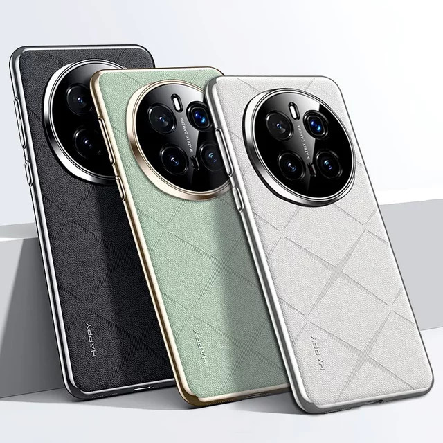 Luxuriöse PU-Leder Schutzhülle mit Gittermuster für Honor Magic 7 Pro, 6 Pro, RSR, X60 Pro und X9C in Grün - Bild 1