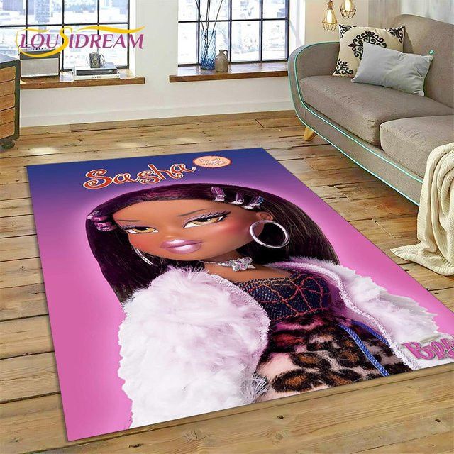 HGHT Bratz Girlz Rock 3D Cartoon Kinderteppich Rutschfest, B/B: 40 x 60 cm, Mehrfarbig - Bild 1
