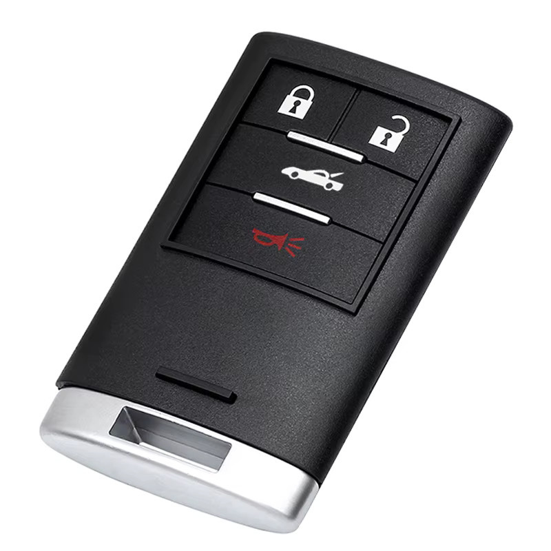KEYECU 4-Tasten Schlüsselloser Fernbedienungsschlüssel für Chevrolet Corvette, 315MHz PCF7952A Chip, Schwarz - Bild 3