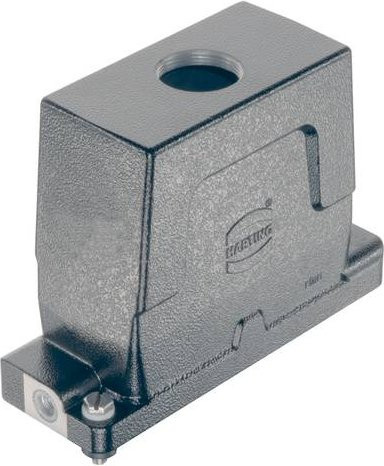 Harting Tüllengehäuse 19400160442 aus Aluminium in Schwarz und Grau - Bild 1