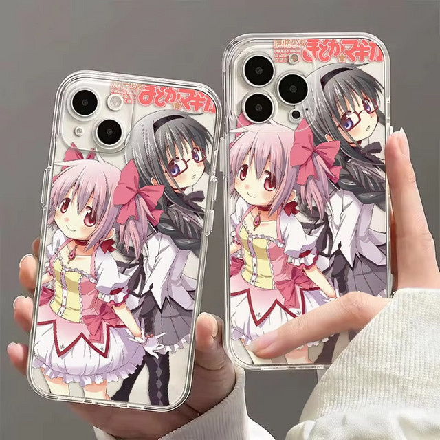 Etmakit Anime Handyhülle Puella Magi Madoka Magica für iPhone 17 Air 16e 15 14 13 12 11 Pro Max Plus mini SE Multicolor - Bild 1