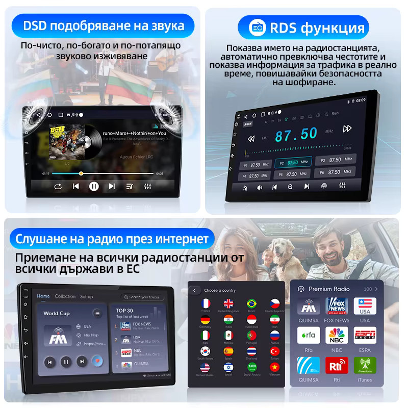 Junsun 8-Kern Kabelloses Carplay Android Auto Autoradio für Toyota Avensis T27 2008-2015 in Schwarz mit 4G WiFi GPS-Navigation und DAB+ FM DSP - Bild 4