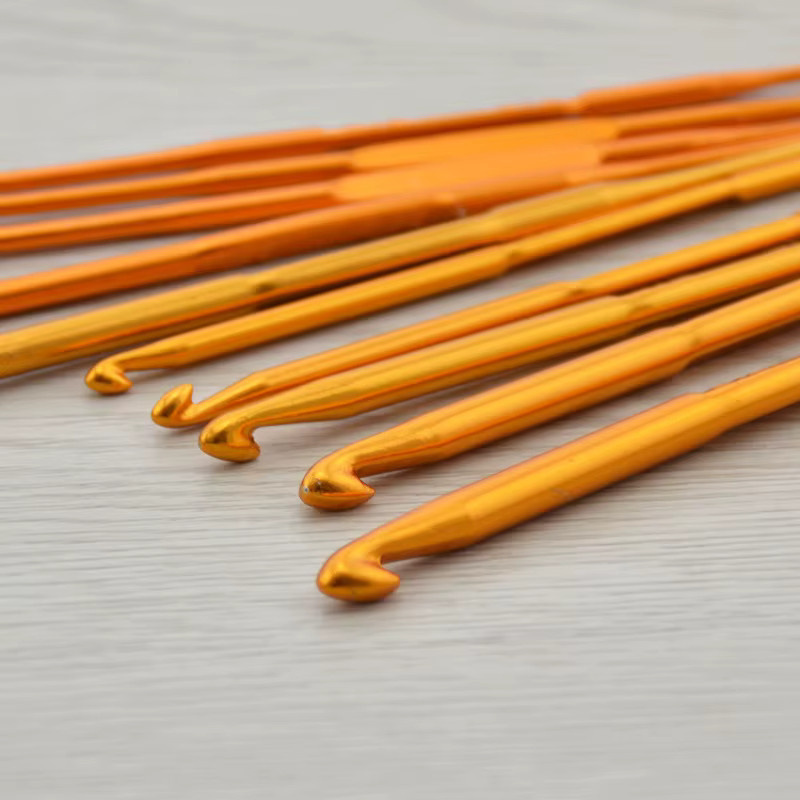 eelhoe 10-teiliges Häkelnadel-Set aus Aluminiumoxid in Gold für deine DIY-Strickarbeiten - Bild 3