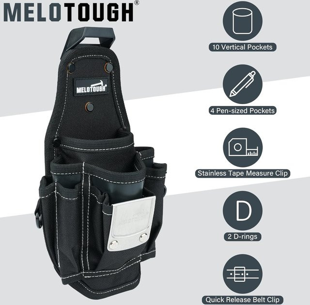 Meloworkgear Kleine Werkzeugtasche mit Gürtelclip und Schnellverschluss - Bild 1