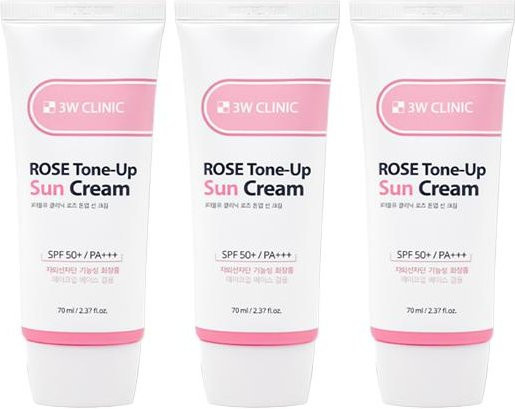 3W CLINIC Rose Tone-Up Sonnencreme SPF50+, 70 ml - Bild 1