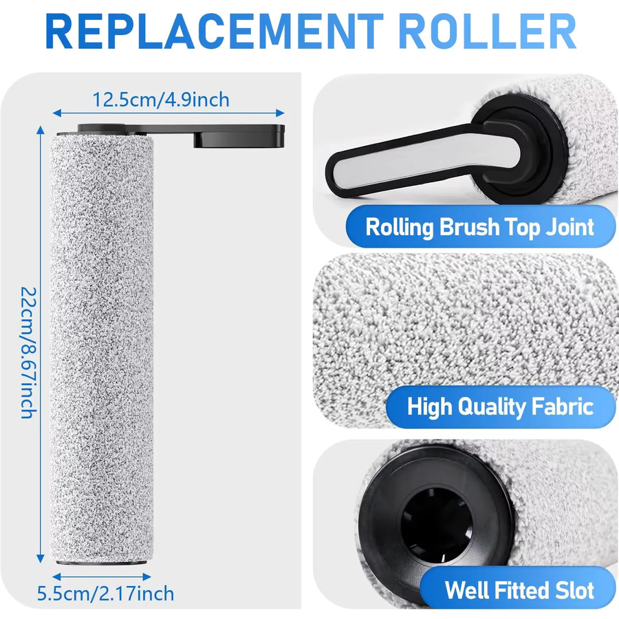 Ersatzset aus Rollenbürsten und Staubsaugerfiltern in Weiß für Tineco Floor ONE S5 Combo Akku-Nass-Trockensauger - Bild 2