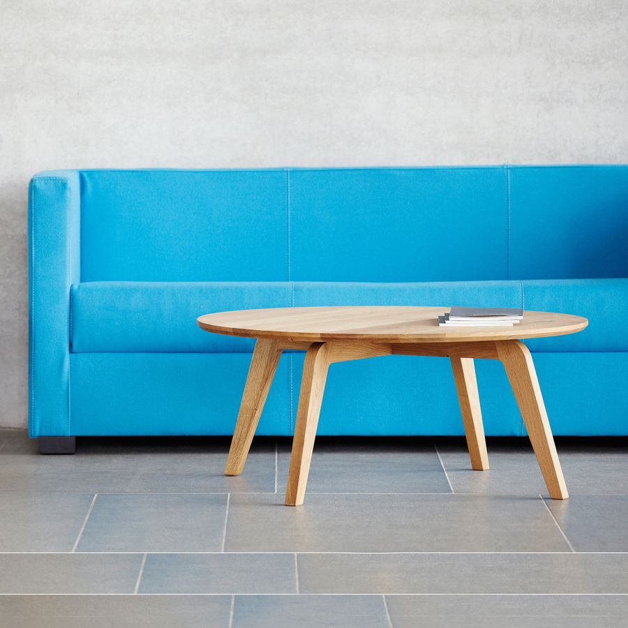 Jan Kurtz Dweller Couchtisch aus Eiche in Natur, Durchmesser: 50 cm, Höhe: 39 cm - Bild 1