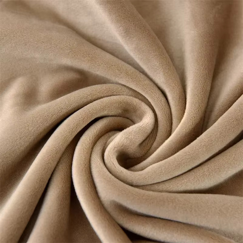 WANERQU Stretch Velvet Sesselbezug mit Sitzkissenbezug, elastischer Club Sofa Slipcover für Relax Sessel, Beige - Bild 2