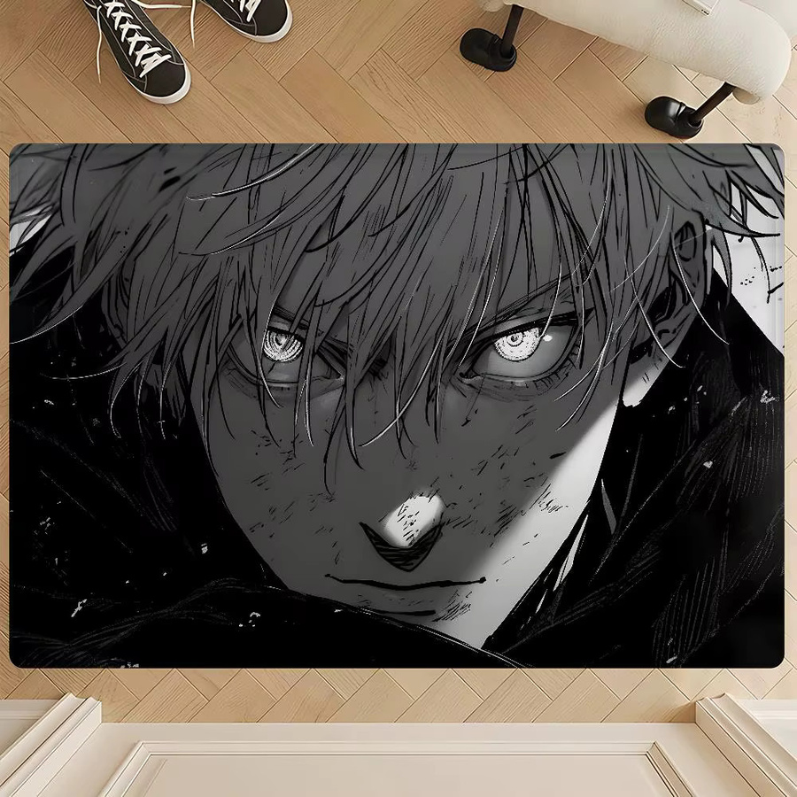 Potdemiel Jujutsu Kaisen Fußmatte im nordischen Stil, rutschfest für Wohnzimmer, Schlafzimmer oder Balkon - Bild 6