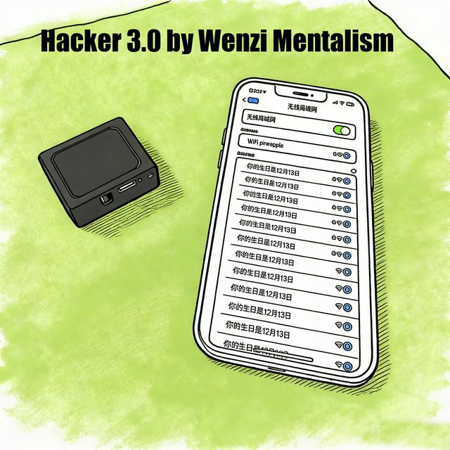 Wenzi Hacker 3.0, Mentalismus-Zaubertrick, Interaktive Bühnen- und Nahzauber-Requisiten - Bild 1