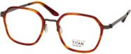Aoyama Optical Germany Koel 1421 I22 Korrektionsbrille, Vollrand, quadratisch, Titan, braun, Unisex - Bild 1