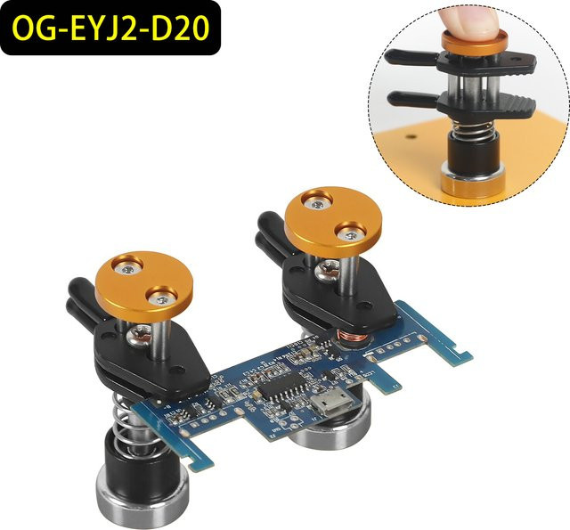 NEWACALOX Mini Magnetische Löthilfe mit LED-Leuchte für PCB und Platine, 2er-Set, Schwarz - Bild 1