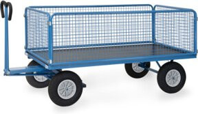 Fetra Handpritschenwagen 6436P aus Stahl, pulverbeschichtet, Farbe: Blau (RAL 5007) - Bild 1