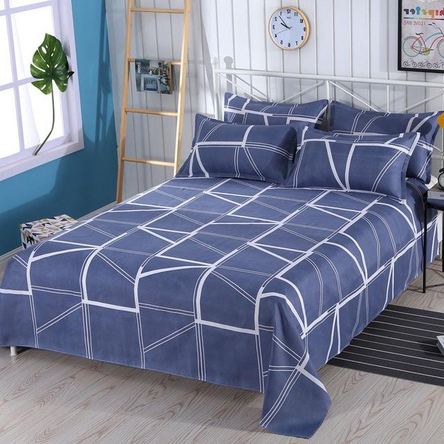 WTEMPO Bettwäsche für alle Jahreszeiten in Blau, hautfreundlich und modern, Breite: 110 cm, Länge: 230 cm - Bild 1