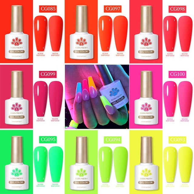 BORN PRETTY Neon-Farbgel Nagellack, CG052, 10 ml, Glänzend - Bild 1
