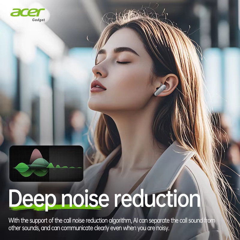Acer Ohr503 Kabelloses Bluetooth-In-Ear-Headset in Schwarz mit hochauflösender Klangqualität und Anrufgeräuschunterdrückung - Bild 4